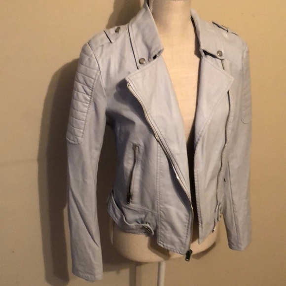 Marc New York (nwot)faux gray leather crop jacket - Picture 3 of 13